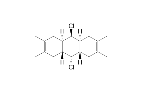 Anthracene, 9,10-dichloro-1,4,4a,5,8,8a,9,9a,10,10a-decahydro-2,3,6,7-tetramethyl-, (4a.alpha.,8a.beta.,9.alpha.,9a.beta.,10.beta.,10a.alpha.)-