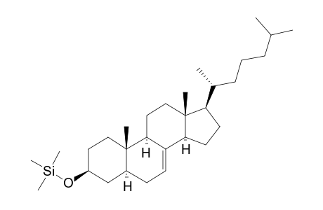 Cholest-7-en-3-ol, (3.beta.,5.alpha.)-, tms derivative