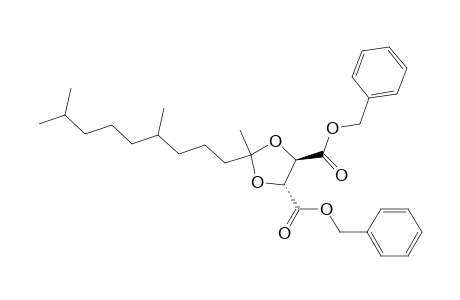 (4R,5R)-2-(4,8-dimethylnonyl)-2-methyl-1,3-dioxolane-4,5-dicarboxylic acid bis(phenylmethyl) ester