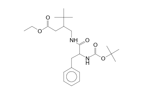 Pentanoic acid, (3RS)-3-[(t-butoxycarbonyl-(S)-phenylalanyl)aminomethyl]-4,4-dimethyl-, ethyl ester