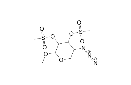 Xylopyranoside, methyl 4-azido-4-deoxy-, 2,3-dimethanesulfonate, .alpha.-D-