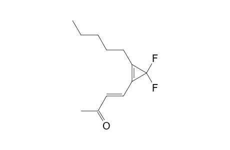 (E)-4-(2-amyl-3,3-difluoro-1-cyclopropenyl)but-3-en-2-one