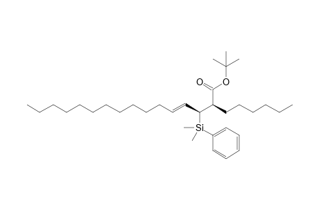(E,2R,3S)-3-[dimethyl(phenyl)silyl]-2-hexyl-4-hexadecenoic acid tert-butyl ester