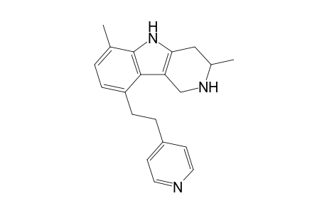 2,8-Dimethyl-5-(2-(4-pyridyl)ethyl)-1,2,3,4-tetrahydro-.gamma.-carboline