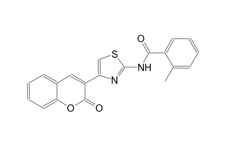 2-methyl-N-[4-(2-oxo-2H-chromen-3-yl)-1,3-thiazol-2-yl]benzamide