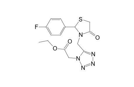 Ethyl 2-{5'-[2"-(p-fluorophenyl)-4"-oxothiazolidin-3"-yl]methyl]-1H-tetrazol-1'-yl}-acetate