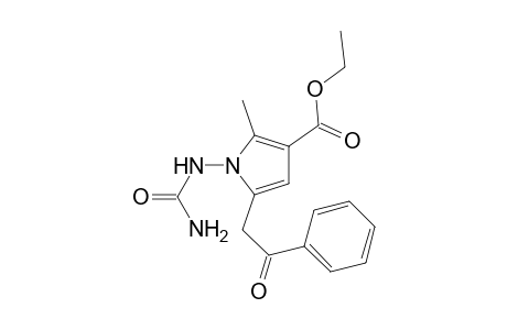 2-Methyl-5-(2-oxo-2-phenyl-ethyl)-1-ureido-1H-pyrrole-3-carboxylic acid ethyl ester