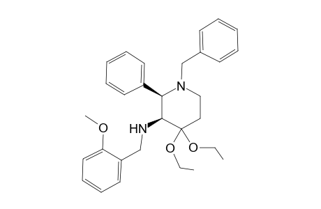 N-Benzyl-4,4-diethoxy-3-[2-(methoxybenzyl)amino]-2-phenylpiperidine