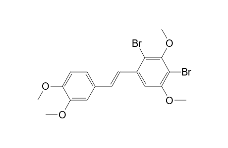 Benzene, 2,4-dibromo-1-[2-(3,4-dimethoxyphenyl)ethenyl]-3,5-dimethoxy-, (E)-