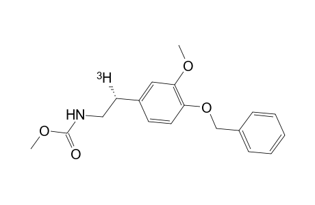 Methyl (2R)-N-(2-(4-benzyloxy-3-methoxyphenyl)(2-3H1)ethyl)carbamate