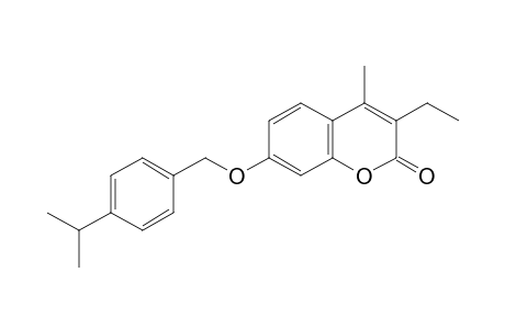 2H-1-Benzopyran-2-one, 3-ethyl-4-methyl-7-[[4-(1-methylethyl)phenyl]methoxy]-