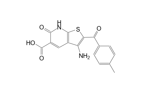 3-amino-2-(4-methylbenzoyl)-6-oxo-6,7-dihydrothieno[2,3-b]pyridine-5-carboxylic acid
