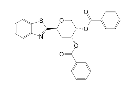 (2-(3',4'-DI-O-BENZOYL-2'-DEOXY-beta-D-RIBOPYRANOSYL)-BENZOTHIAZOLE;beta-ISOMER