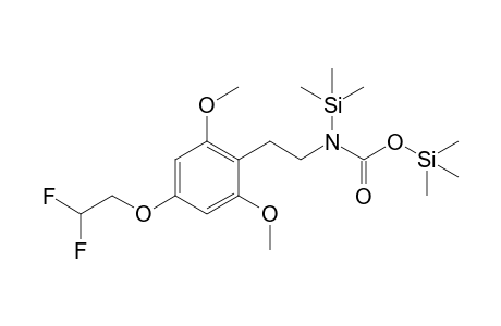 N-(2,6-Dimethoxy-4-(2,2-difluoroethoxy)phenethyl)carbamic acid 2TMS