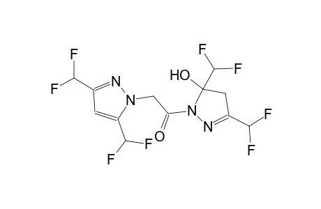 1-{[3,5-bis(difluoromethyl)-1H-pyrazol-1-yl]acetyl}-3,5-bis(difluoromethyl)-4,5-dihydro-1H-pyrazol-5-ol