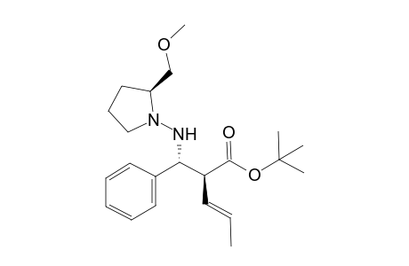 (S,S,R)-tert-Butyl 2-[.alpha.-N-(2-methoxymethylpyrrolidin-1-yl)aminobenzyl]pent-3-enoate