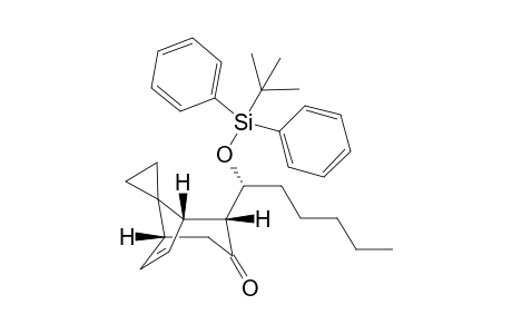 (1R,2R,5R)-2-((R)-1-(tert-butyldiphenylsiloxy)hexyl)spiro[bicyclo[3.2.1]oct[6]ene-8,1'-cyclopropan]-3-one