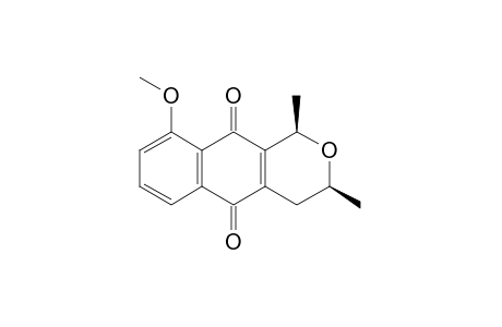 (+)-3,4-Dihydro-1β,3β-dimethyl-9-methoxy-1H-naphtho[2,3-c]pyran-5,10-dione