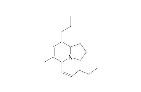 8-Propyl-6-methyl-5-(pentenyl)-6,7-dehydroizidine