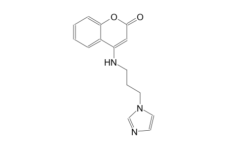 2H-1-benzopyran-2-one, 4-[[3-(1H-imidazol-1-yl)propyl]amino]-