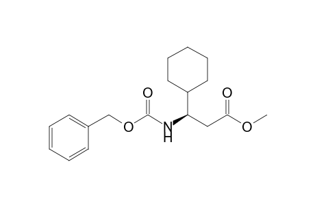 Methyl (R)-(-)-3-benzyloxycarbonylamino-3-cyclohexylpropanoate