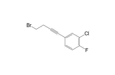 4-(4-bromobut-1-yn-1-yl)-2-chloro-1-fluorobenzene