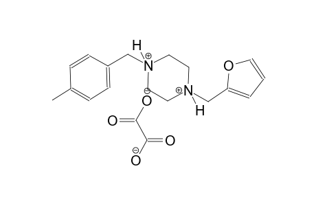 1-(2-furylmethyl)-4-(4-methylbenzyl)piperazinediium oxalate