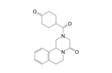 2-(4-ketocyclohexanecarbonyl)-3,6,7,11b-tetrahydro-1H-pyrazin[2,1-a]isoquinolin-4-one