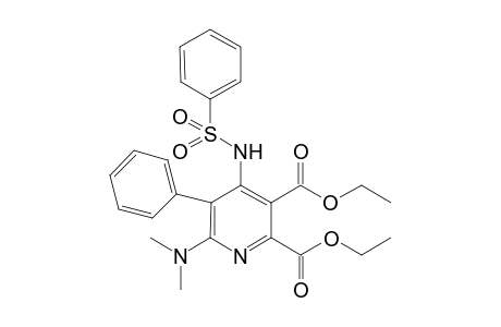 Diethyl 6-(Dimethylamino)-5-phenyl-4-[(phenylsulfonyl)amino]pyridine-2,3-dicarboxylate