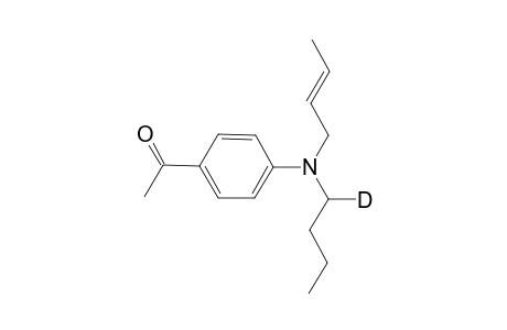 4-Acetyl-N-(E-2-butenyl)-N-(1-deutero) butylbenzeneamine