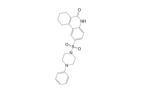 2-(4-phenylpiperazine-1-sulfonyl)-5,6,7,8,9,10-hexahydrophenanthridin-6-one