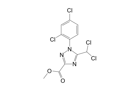 1H-1,2,4-Triazole-3-carboxylic acid, 5-(dichloromethyl)-1-(2,4-dichlorophenyl)-, methyl ester
