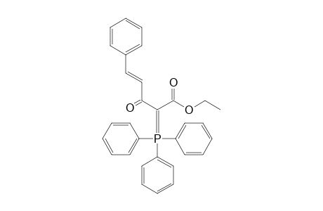 (E)-3-keto-5-phenyl-2-triphenylphosphoranylidene-pent-4-enoic acid ethyl ester