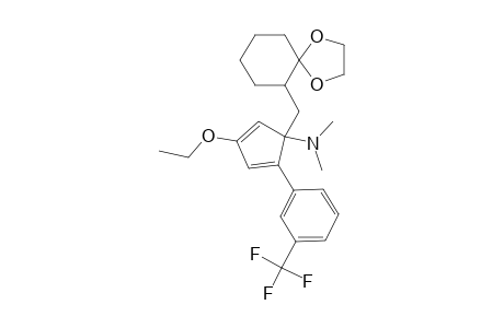 5-DIMETHYLAMINO-5-[(1'',4''-DIOXASPIRO-[4.5]-DEC-6''-YL)-METHYL]-3-ETHOXY-1-(3'-TRIFLUOROMETHYLPHENYL)-1,3-CYCLOPENTADIENE;MAJOR-ISOMER