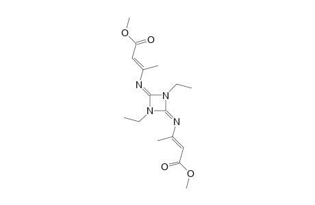 1,3-Diethyl-2,4-N,N-[bis[(3-methoxycarbonyl)prop-2-en-2-yl]imino]-1,3-diazetidine