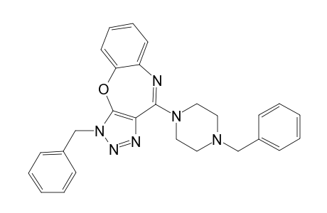 1-(Phenylmethyl)-4-[4-(phenylmethyl)-1-piperazinyl]triazolo[4,5-b][1,5]benzoxazepine