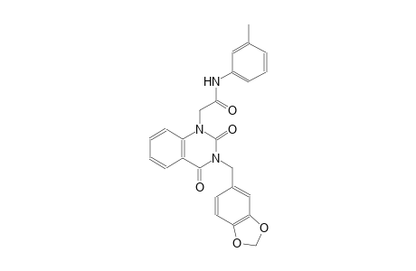 2-(3-(1,3-benzodioxol-5-ylmethyl)-2,4-dioxo-3,4-dihydro-1(2H)-quinazolinyl)-N-(3-methylphenyl)acetamide