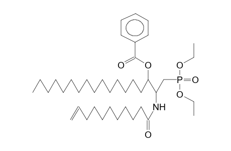 3-BENZOYL-2-(10-UNDECENOYL)-1-DEOXY-RAC-SFINGANIN-1-DIETHYLPHOSPHONATE