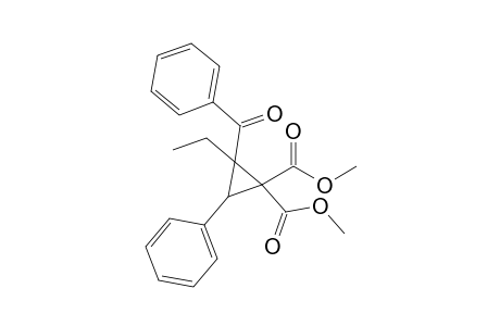 Dimethyl 2-benzoyl-2-ethyl-3-phenylcyclopropane-1,1-dicarboxylate