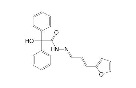 Acethydrazide, 2-hydroxy-2,2-diphenyl-N2-[3-(2-furyl)prop-2-enylideno]-