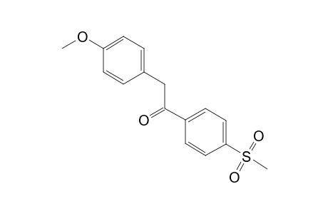 2-(4-Methoxyphenyl)-1-[4-(methylsulfonyl)phenyl]ethanone