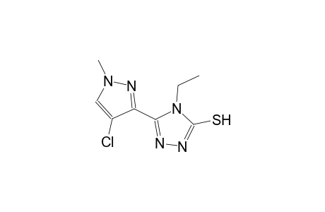 5-(4-chloro-1-methyl-1H-pyrazol-3-yl)-4-ethyl-4H-1,2,4-triazole-3-thiol