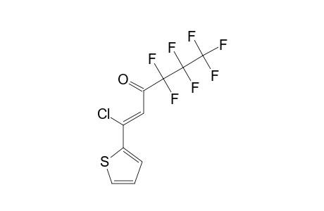 1-CHLORO-4,4,5,5,6,6,6-HEPTAFLUORO-1-(2-THIENYL)-1-HEXEN-3-ONE