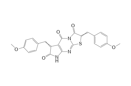 2,6-Di-(4-methoxybenzylidene)-6,8-dihydropyrrolo[2,3-d]thiazolo[3,2-a]pyrimidine-3,5,7(2H)-trione