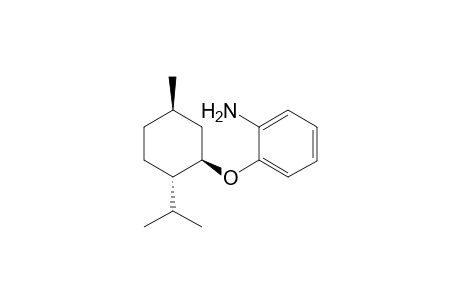 2-Amino-1-{[(1R,2S,5R)-5-methyl-2-(1-methylethyl)cyclohexyl]oxy}benzene