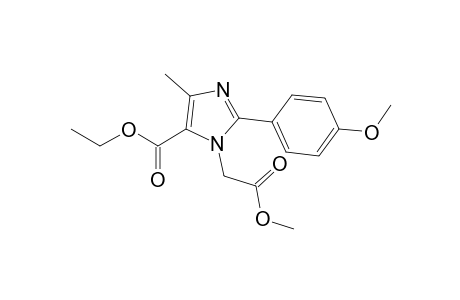 3-Methoxycarbonylmethyl-2-(4-methoxyphenyl)-5-methyl-3H-imidazole-4-carboxylic acid ethyl ester