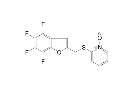 2-([(4,5,6,7-Tetrafluoro-1-benzofuran-2-yl)methyl]sulfanyl)pyridine 1-oxide