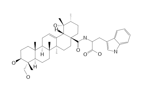 N-(3-BETA,19-ALPHA,23-TRIHYDROXY-URS-12-EN-28-OYL)-2-AMINO-3-(1H-INDOL-3-YL)-PROPIONIC-ACID