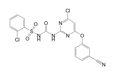 Benzenesulfonamide, 2-chloro-N-[[[4-chloro-6-(3-cyanophenoxy)-2-pyrimidinyl]amino]carbonyl]-