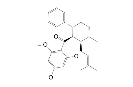 (2,4-dihydroxy-6-methoxyphenyl)-[(1R,2S,6R)-3-methyl-2-(3-methylbut-2-enyl)-6-phenyl-1-cyclohex-3-enyl]methanone